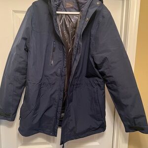 Men's Navy Raincoat